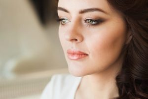 Close up of woman's face