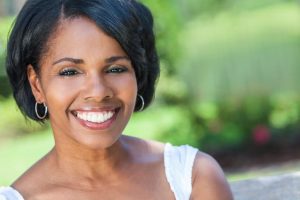 Mature woman smiling